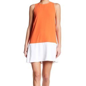 ALICE + OLIVIA two-toned shift dress XS